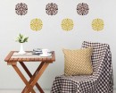 Damask Pattern Wall Decal Modern Vinyl Art Stickers